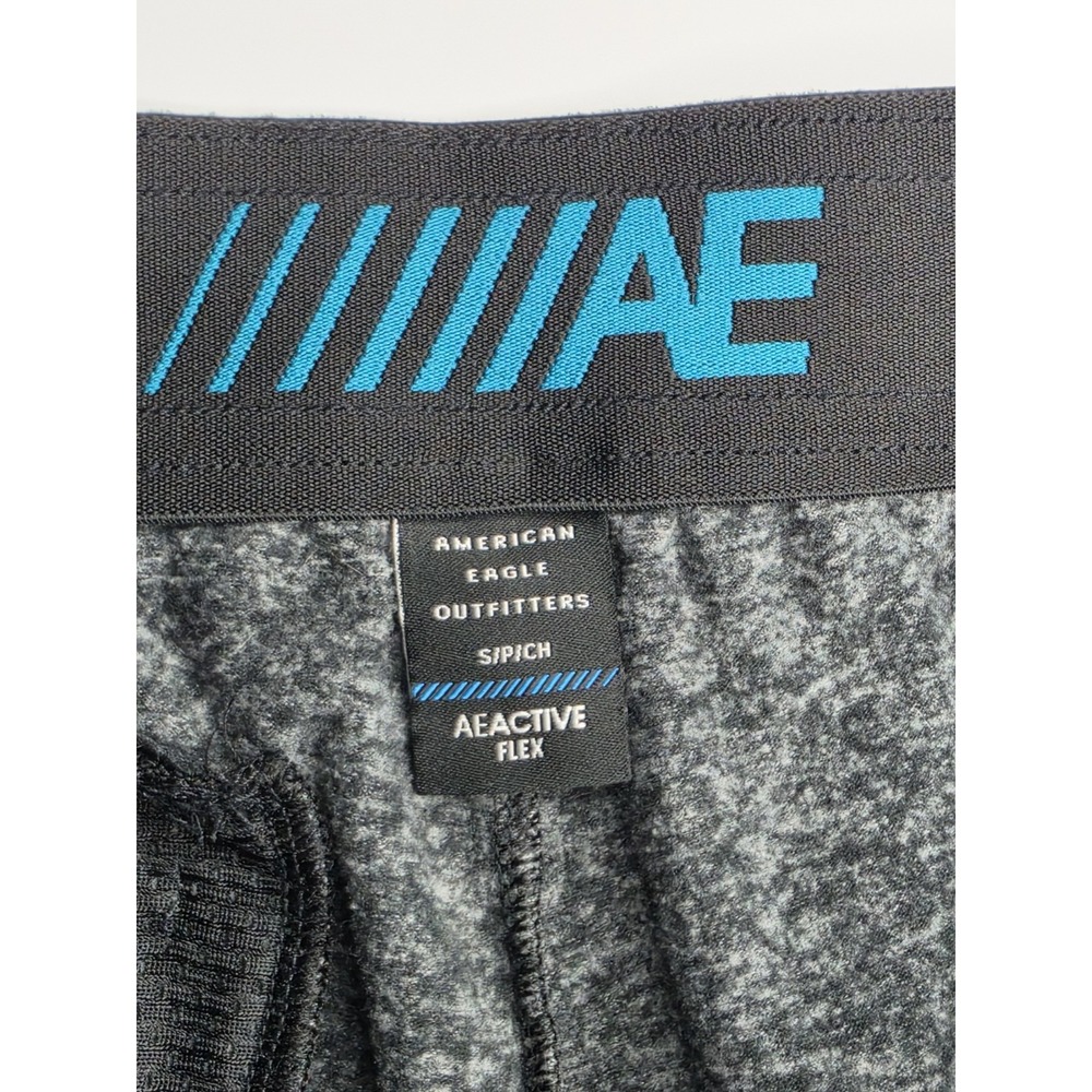 American‎ Eagle Mens Flex Jogger Shorts Teal Heather Zip Pocket SMALL NWOT - Picture 4 of 7